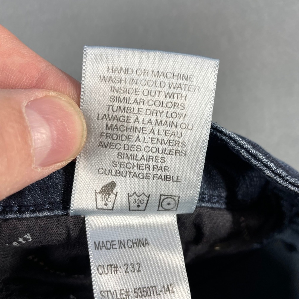 Articles of Society Blue Skinny Jeans Women 28 Mid Rise Dark Wash - Picture 6 of 11